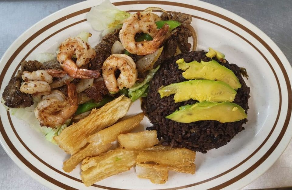 Churrasco con Camarones at Capri Bakery & Restaurant