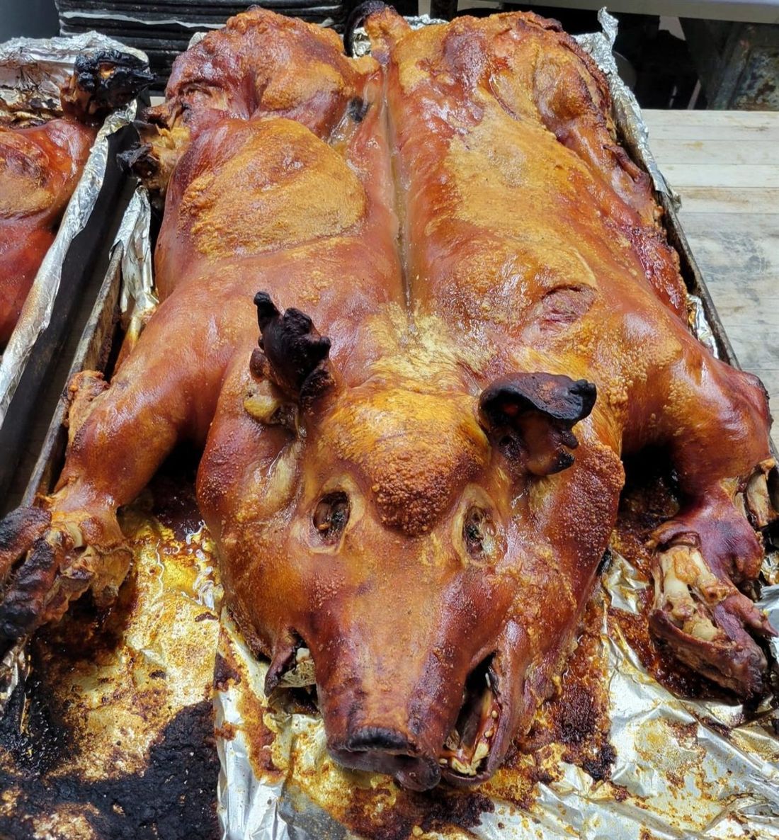 Whole Cuban roast pig (lechón asado) from Capri Bakery & Restaurant, West Palm Beach